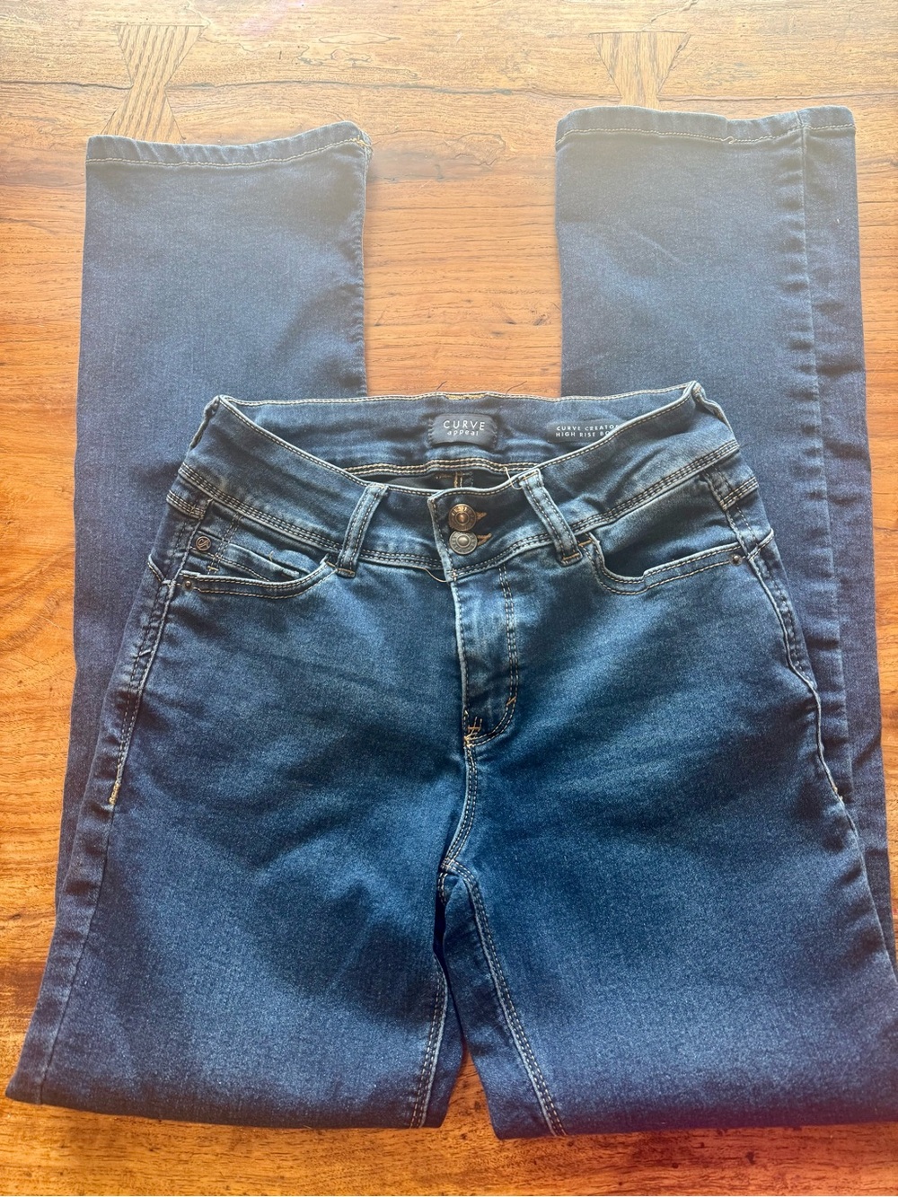 Women's Curve Skinny Jeans in Deep Indigo